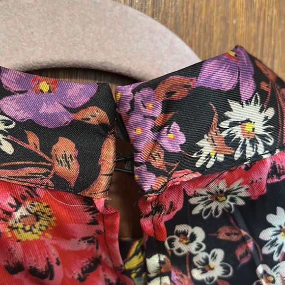 Zara High Neck Printed Blouse - Picture 8 of 8